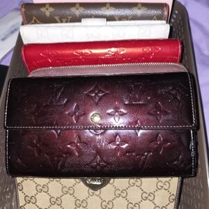 Louis Vuitton Burgundy Monogram Wallet